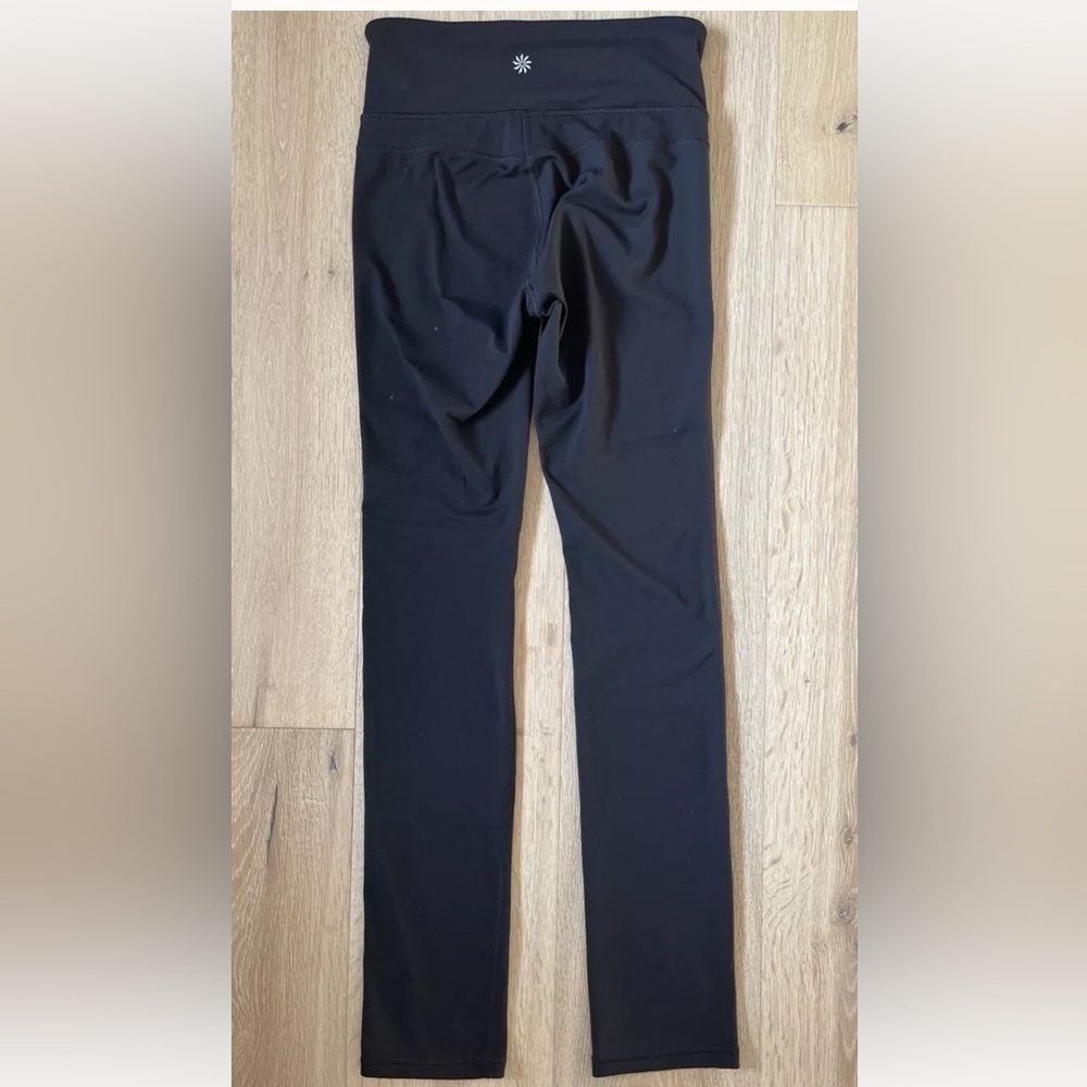 athleta pants leggings yoga S High Rise Black *I3